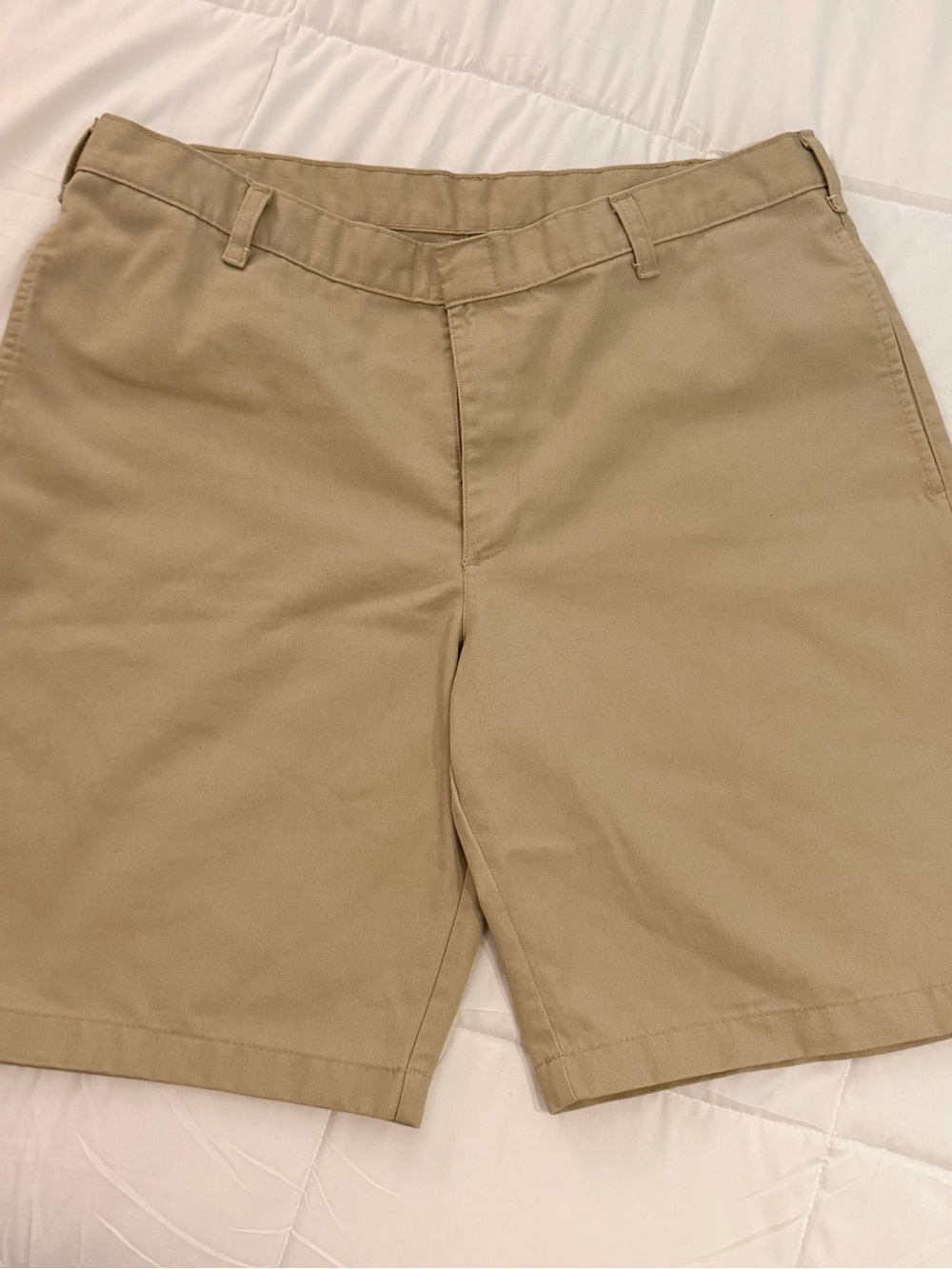 Men's Flat Front Shorts - 9in inseam, Tailored, Casual, Golf, School. 5 pairs.